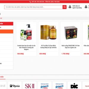 Mẫu Giao Diện Website Siêu Thị Chuẩn SEO - ST001 1 mau giao dien website sieu thi st001 3