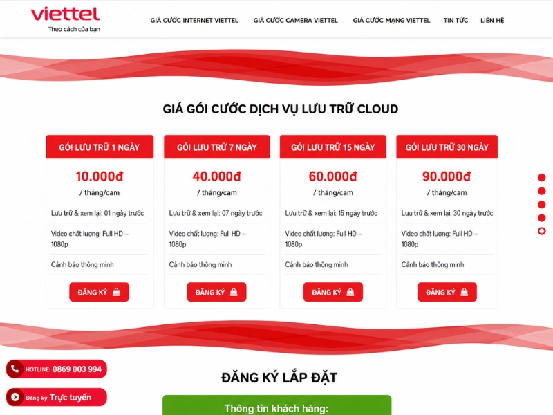 Bảng gói cước Internet đơn giản và dễ so sánh Bảng gói cước Internet đơn giản và dễ so sánh
