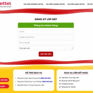 Mẫu Giao Diện Website Dịch Vụ Lắp Mạng 3 Website lắp mạng tối ưu Local SEO theo khu vực